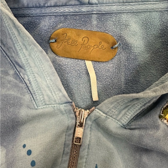 Free People Embroidered Zip Bird Hoodie - Picture 9 of 11